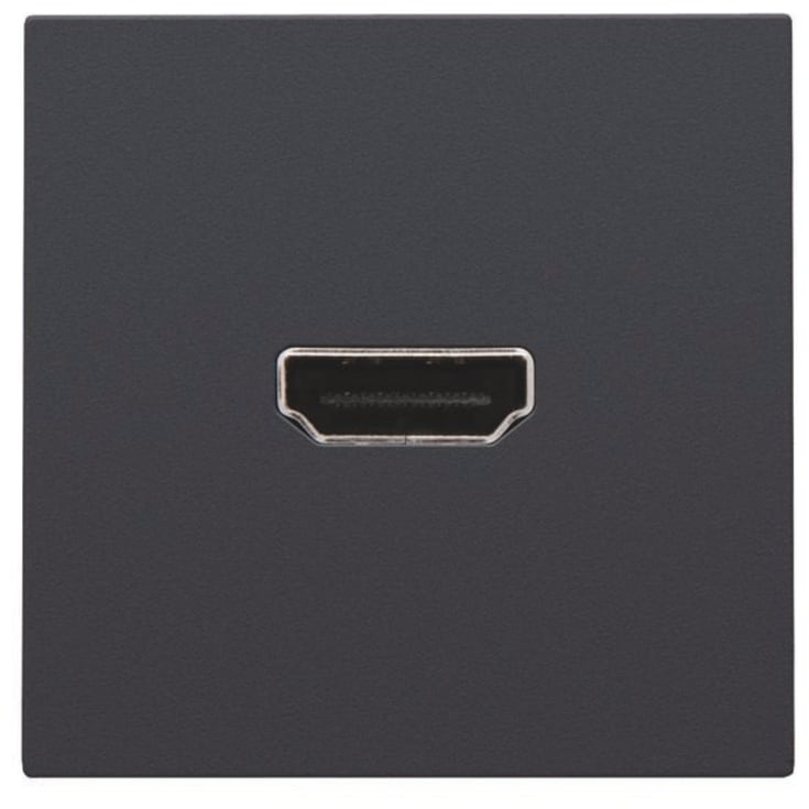 Niko HDMI udtag med terminaler for ledningsmontering, antrasit