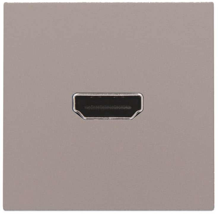 Niko HDMI uttak med klemmer for kabelmontering, bronse