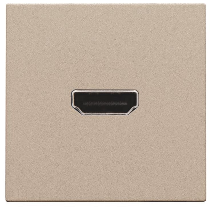 Niko HDMI udtag connector for stikmontering, beige