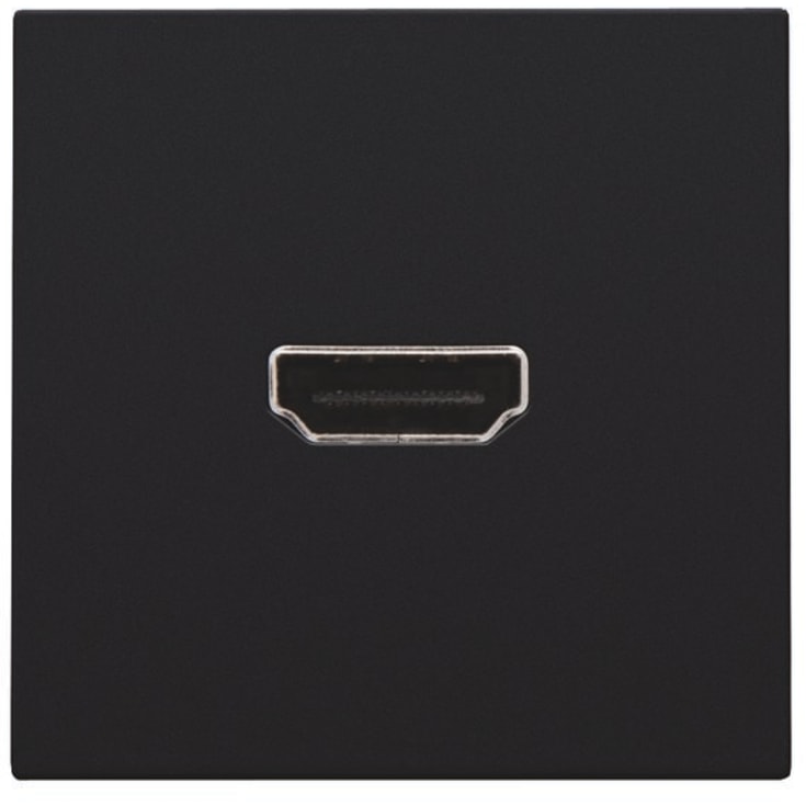 Niko HDMI udtag connector for stikmontering, sort