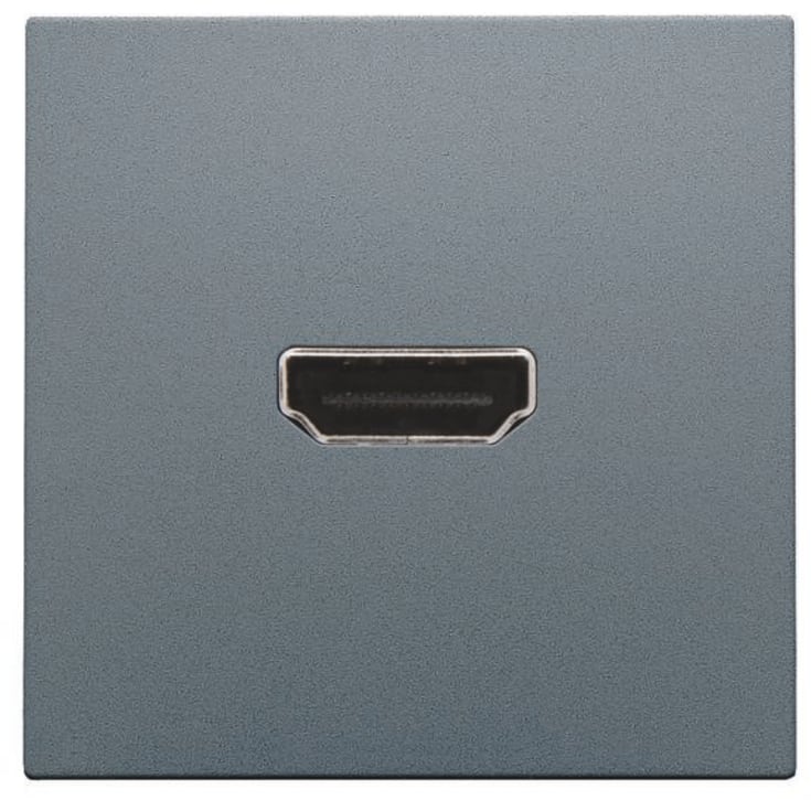 Niko HDMI uttag för stickproppsmontering, stål
