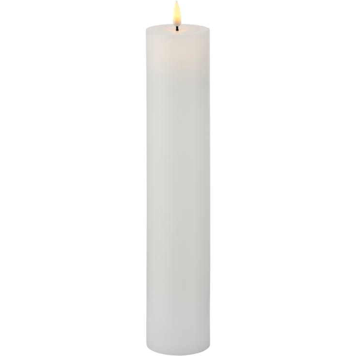 Sille Exclusive LED-Stearinlys, Ø50 H250, batteri, hvid