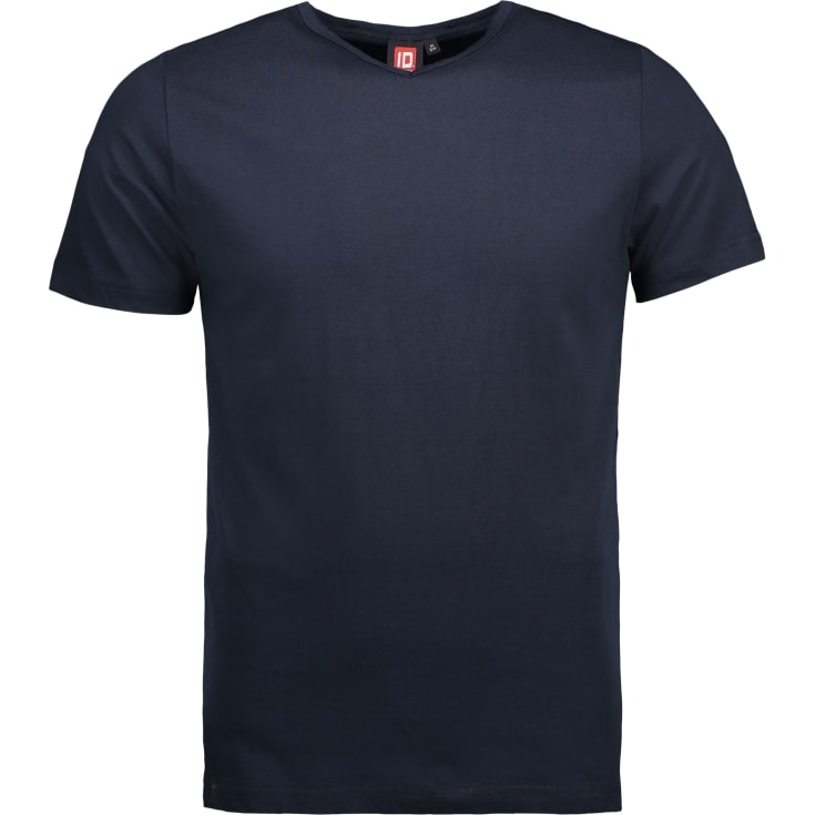 T-TIME T-shirt med v-hals, 0514, navy, str. 2XL