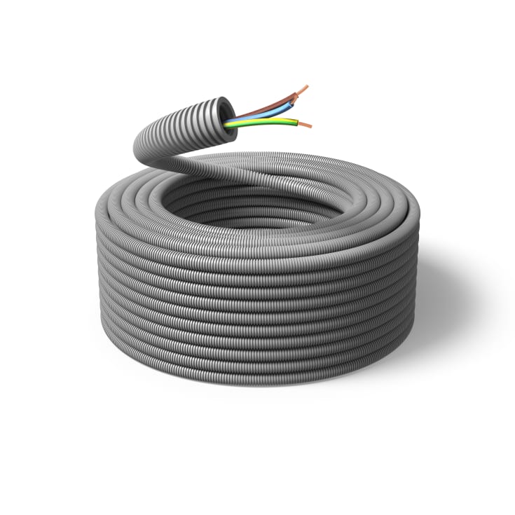 100 meter Flexrør 16 mm med EK 3G1,5 R100
