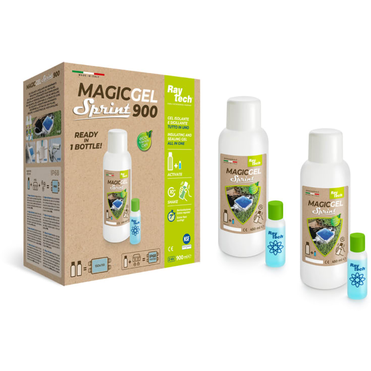 Raytech MAGIC GEL Sprint 900 1 flaske - klar på 10 sek.