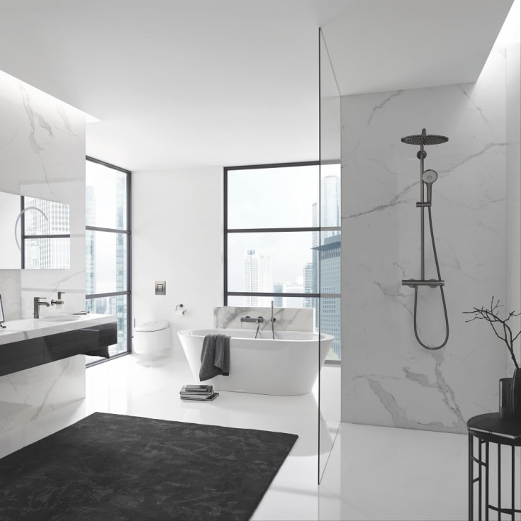 Grohe Essence brusearmatur, stål