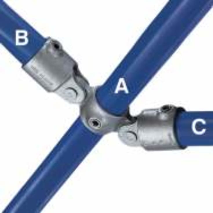 1 ½&quot; Dobbelt svingledd KEE CLAMP