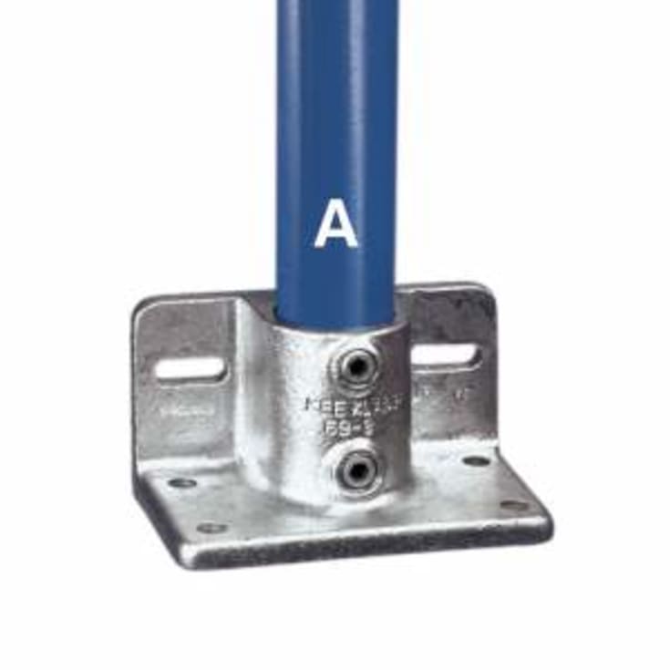 1 ½&quot; rekkverksflens for fotlist KEE KLAMP