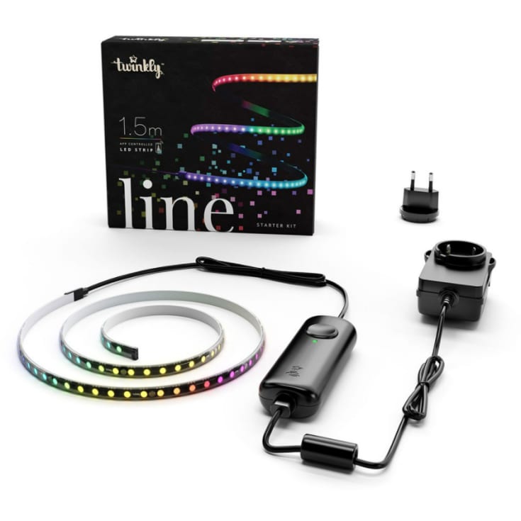 Twinkly Line LED strip startpaket, färget ljus, 1,5 meter