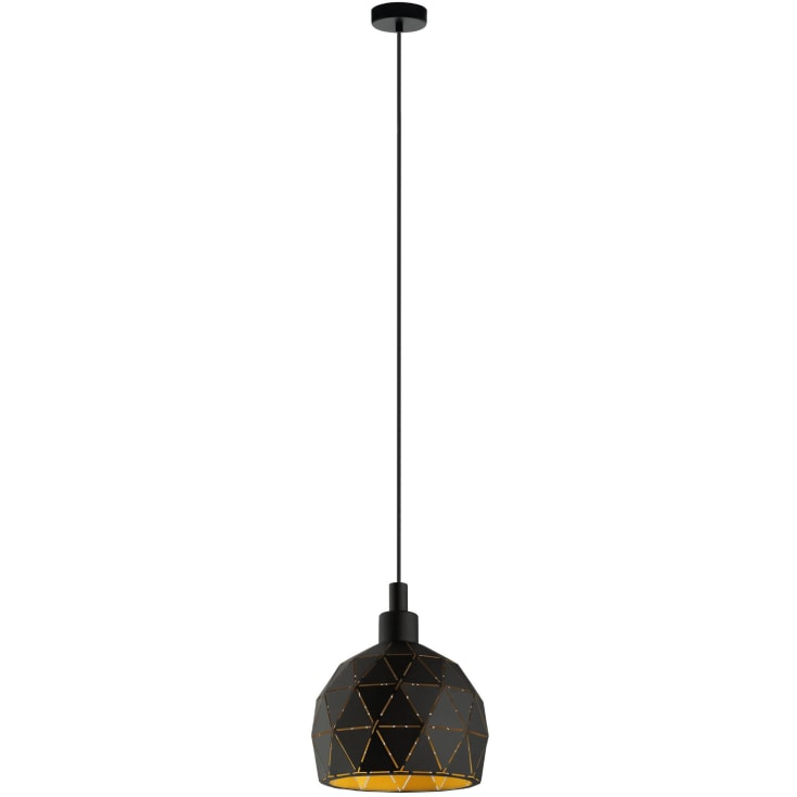 Eglo Roccaforte pendellampe, svart, Ø17 cm