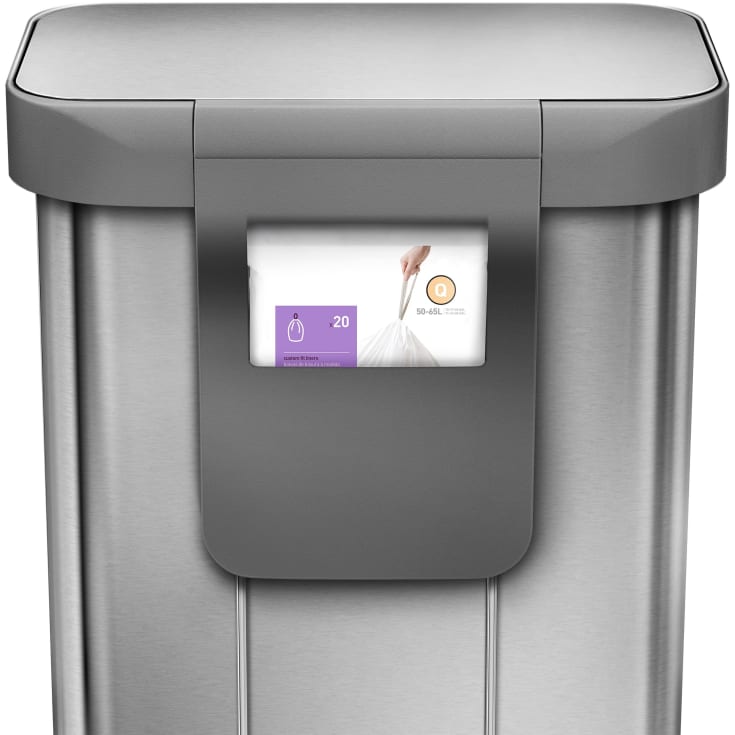 Simplehuman affaldsspand, 55 liter, pedal, børstet stål