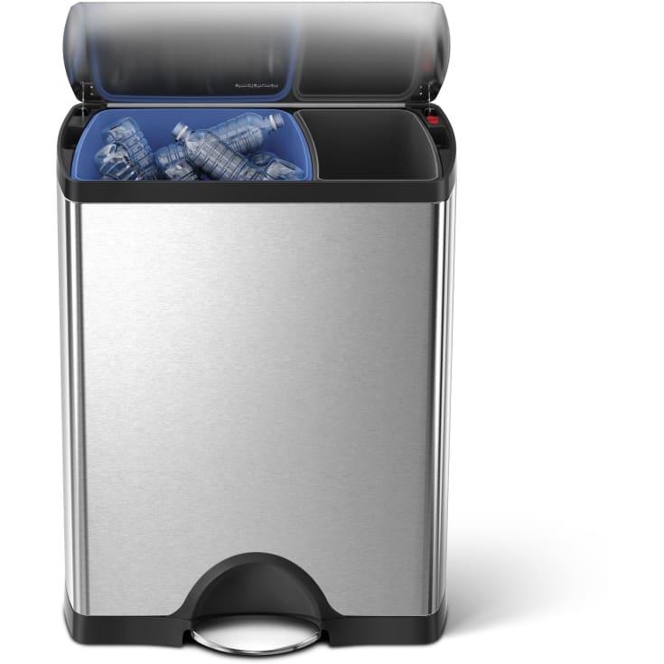 Simplehuman affaldsspand, 46 liter, pedal, børstet stål