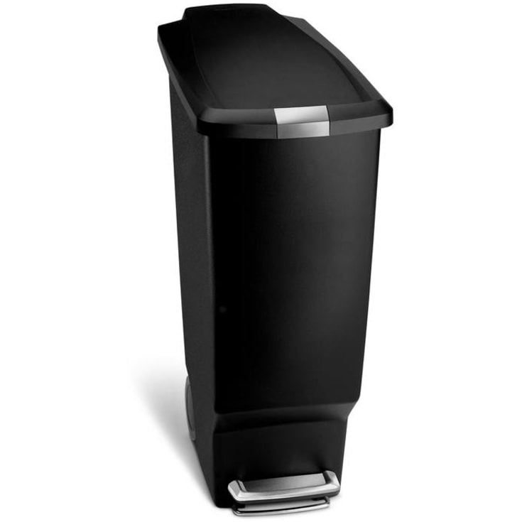 Simplehuman affaldsspand, 40 liter, pedal, sort plastik