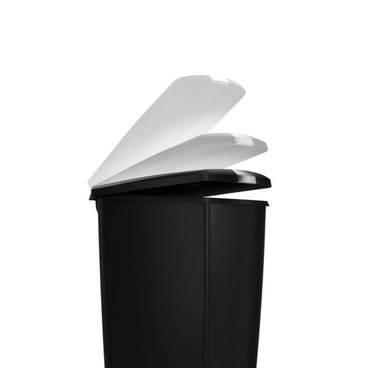 Simplehuman affaldsspand, 40 liter, pedal, sort plastik