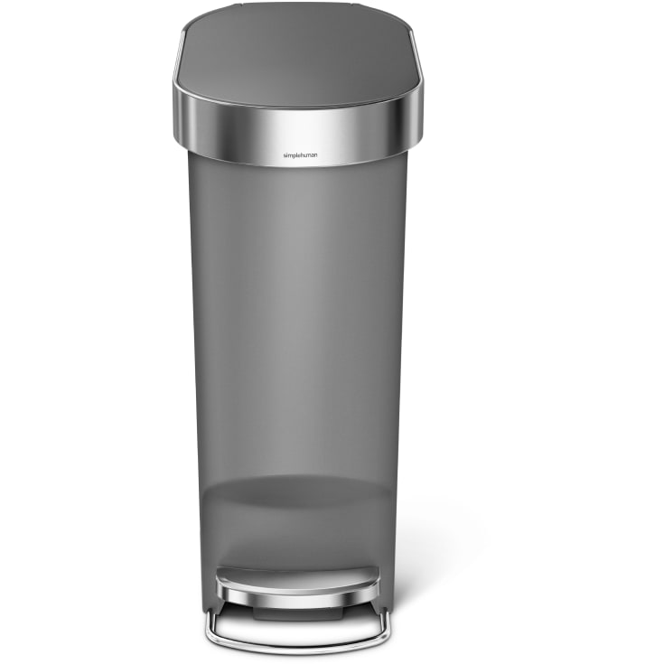 Simplehuman affaldsspand, 40 liter, pedal, grå plastik