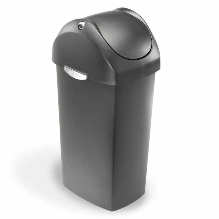 Simplehuman affaldsspand, 60 liter, grå plastik