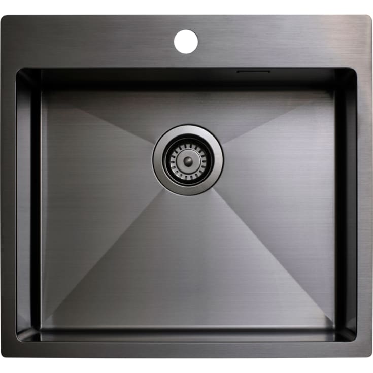 Tapwell TA5540 diskbänk, 55x51 cm, svart krom