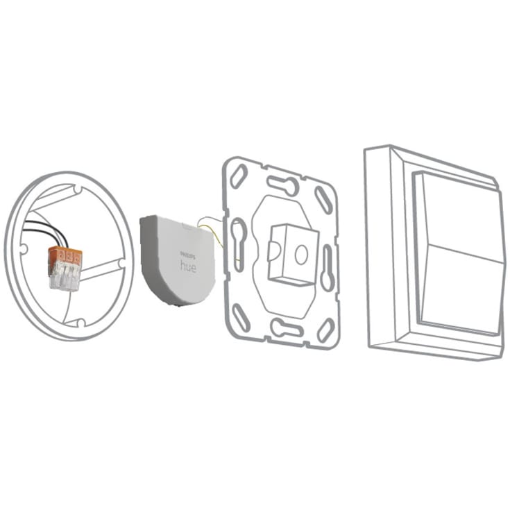 Philips Hue väggströmbrytare för infälld installation, 2-pack