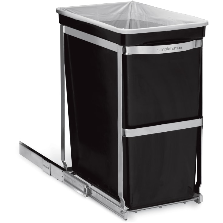 Simplehuman affaldssystem, 30 liter, sort