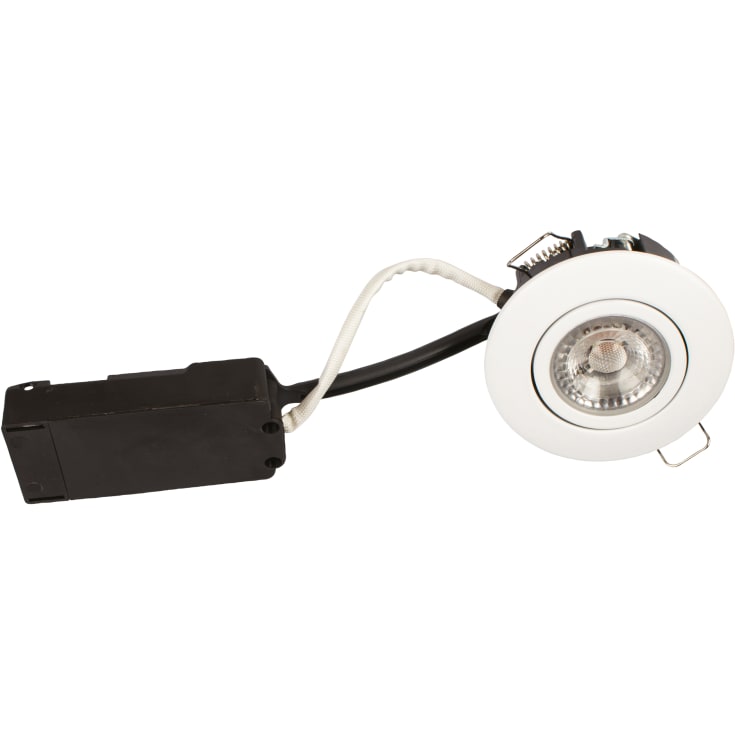 Scan Products Luna Low Profile downlight, 2700K, matt hvit