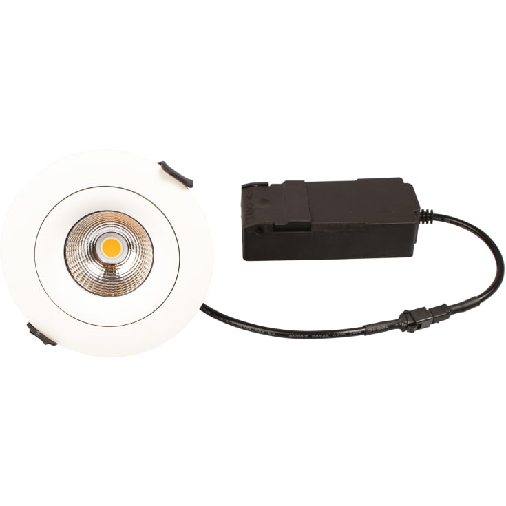 Scan Products Sabina Low Profile downlight, matt hvit, 3000K