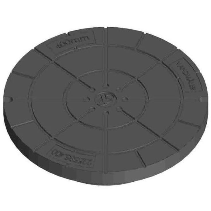 Lauridsen vattenmätarlock, isolerat, Ø425 mm, 1 ton, plast