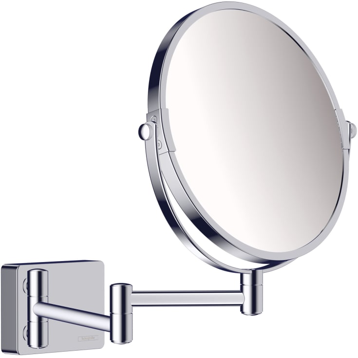 Hansgrohe AddStoris makeup spejl, Ø18,8 cm, krom