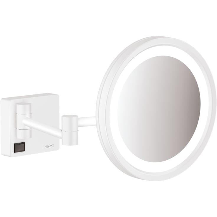 Hansgrohe AddStoris sminkspegel med belysning, matt vit