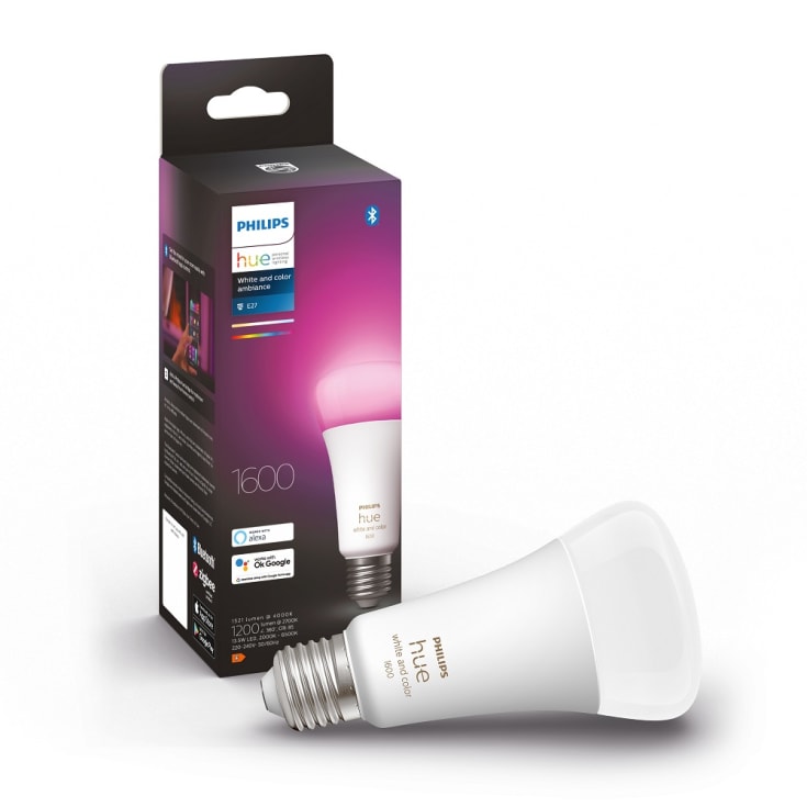 Philips Hue White Color Ambiance E27 standardpære, 1-pak, 13,5W