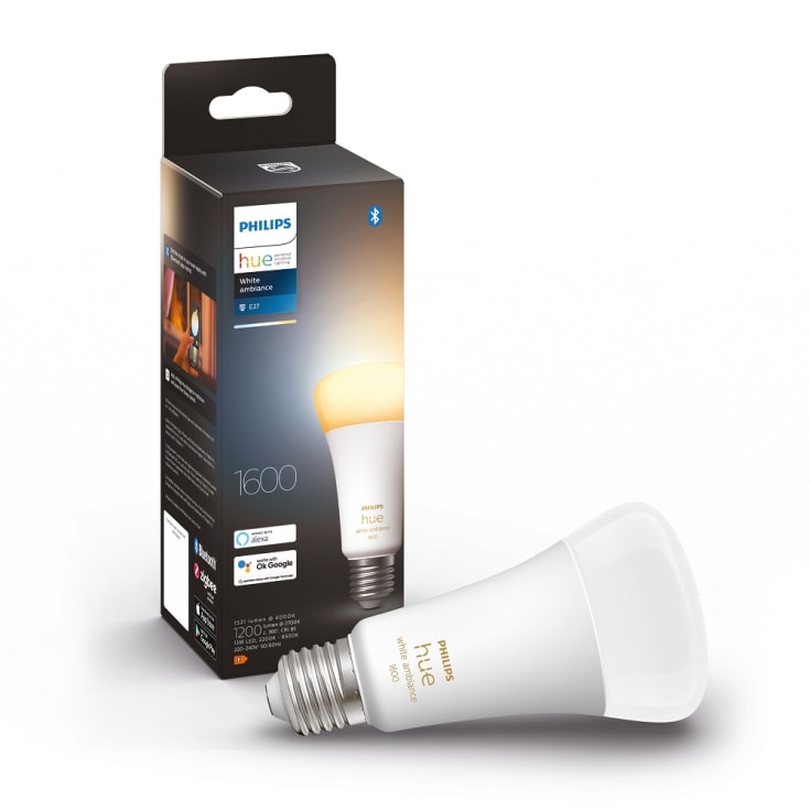 Philips Hue White Ambiance E27 standardlampa, 100W