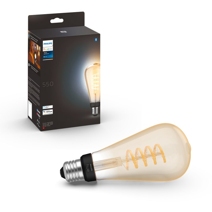 4 st Philips Hue White Ambiance E27 edisonlampa, Ø7,2 cm