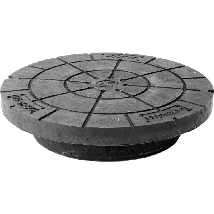 Lauridsen vattenmätarlock, isolerat, Ø425 mm, 1 ton, plast