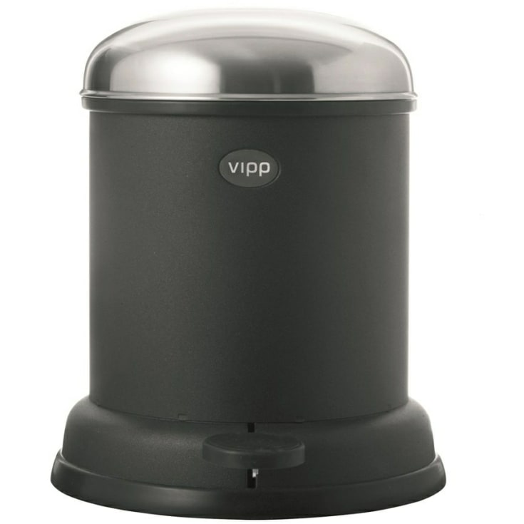 Vipp 13 toiletspand, 4 liter, pedal, sort