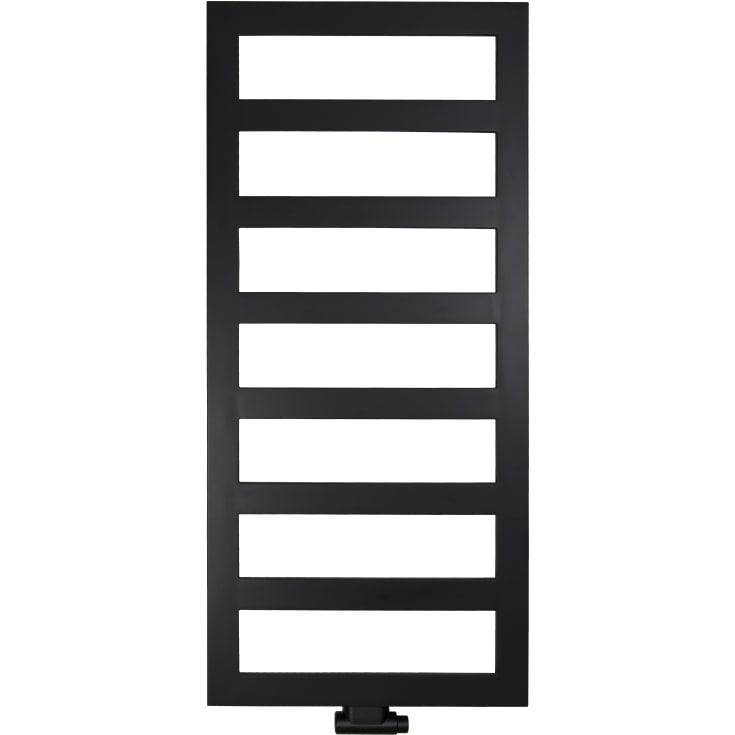 Kriss Sigma håndkletørker, vand, 60x132 cm, matt sort