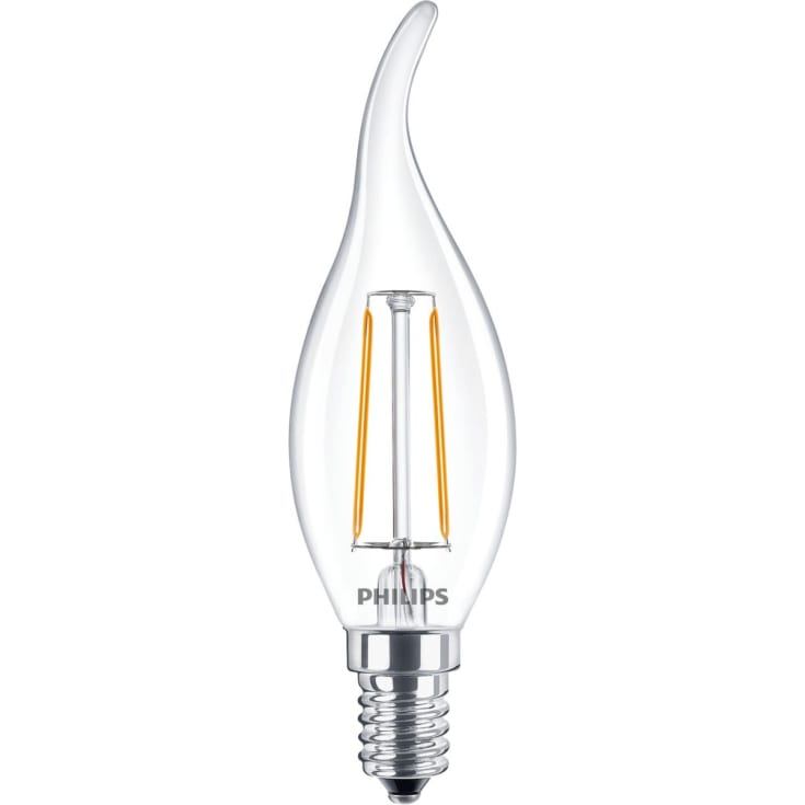 Philips Filament LED E14 Mignonpære m/Bøjet top