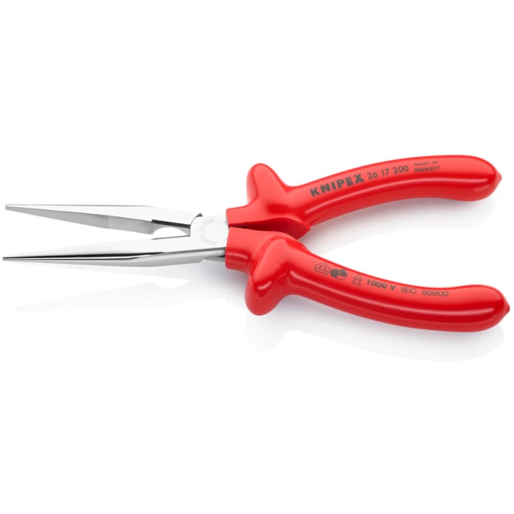 KNIPEX L-AUS flattang med skjærekant, rette kjever, 200 mm