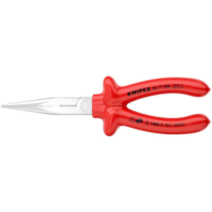 KNIPEX L-AUS flattang med skjærekant, rette kjever, 200 mm