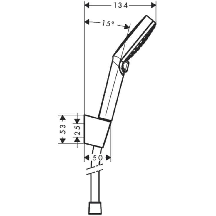 Hansgrohe Crometta Vario brusesæt, krom/hvid