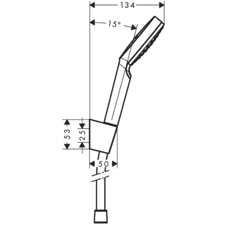 Hansgrohe Crometta brusesæt, krom/hvid