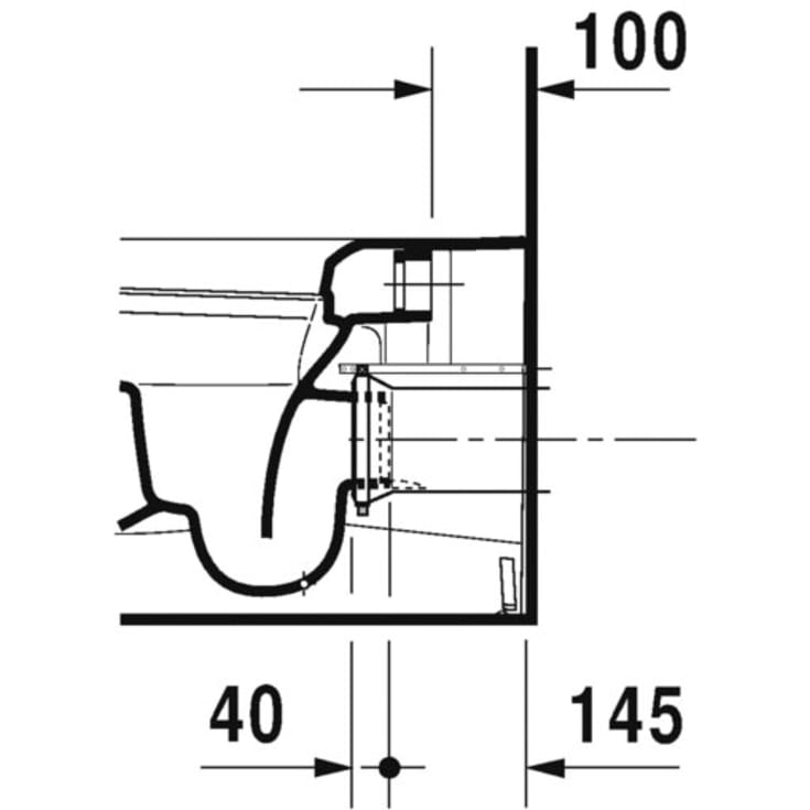 Duravit SensoWash Me by Starck toilet, back-to-wall, hvid