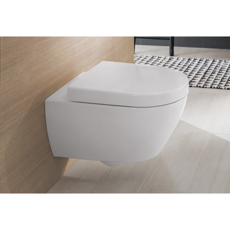 Villeroy & Boch Subway 2.0 væghængt toilet, uden skyllekant, hvid