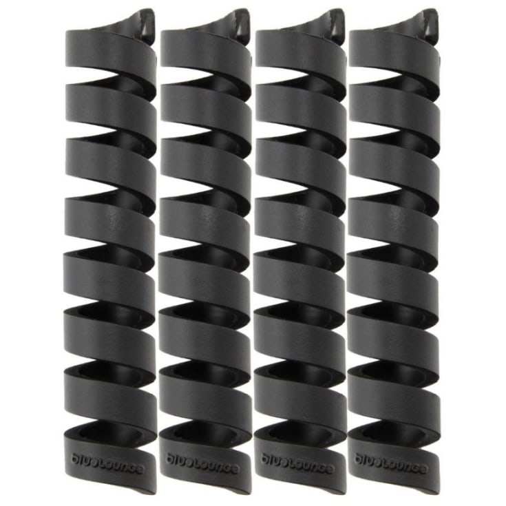 Bluelounge Cablecoil kabelbeskytter, sort, 4 stk.