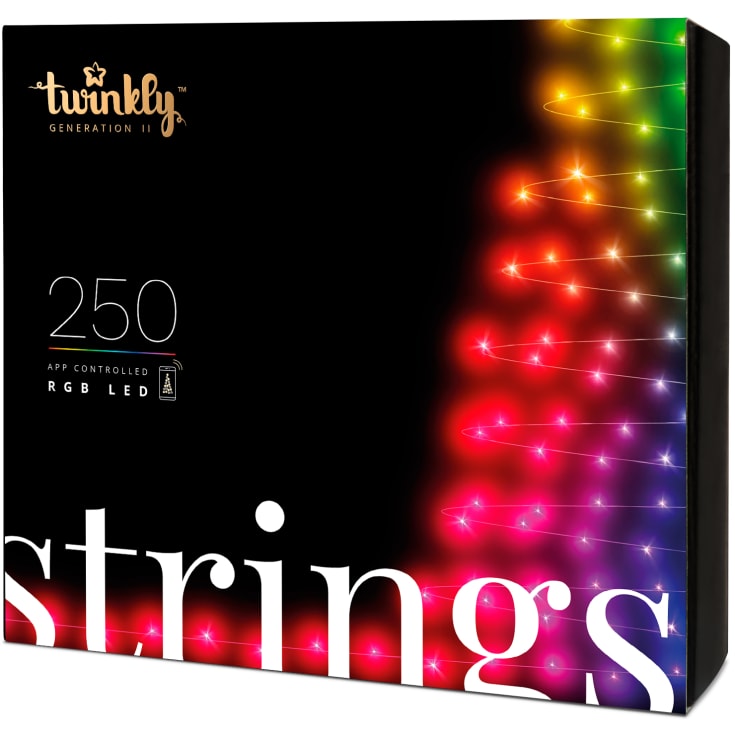 Twinkly Strings ljusslinga, färgat ljus, 20 meter, 250 ljus