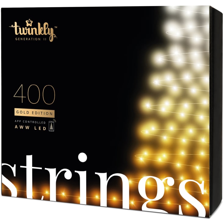 Twinkly Strings juletræskæde, 400 kold til varm hvide lys, 32 meter