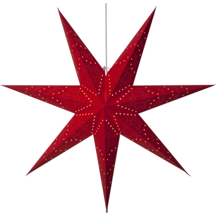 Star Trading Sensy adventsstjärna med ljus, 100 cm, röd