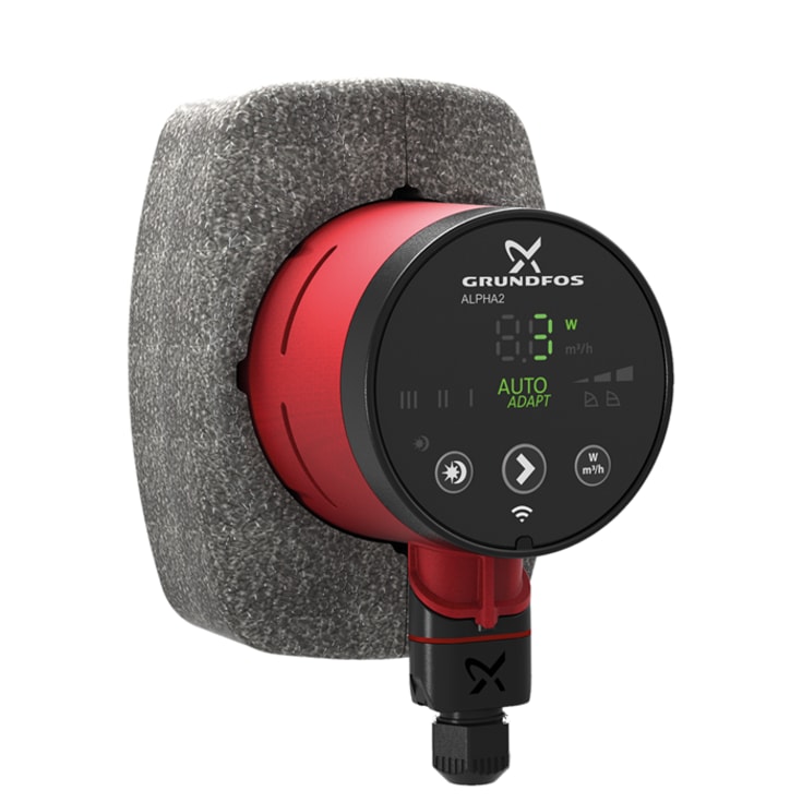Grundfos Alpha2 25-40N sirkulasjonspumpe 130 mm, forbruksvann