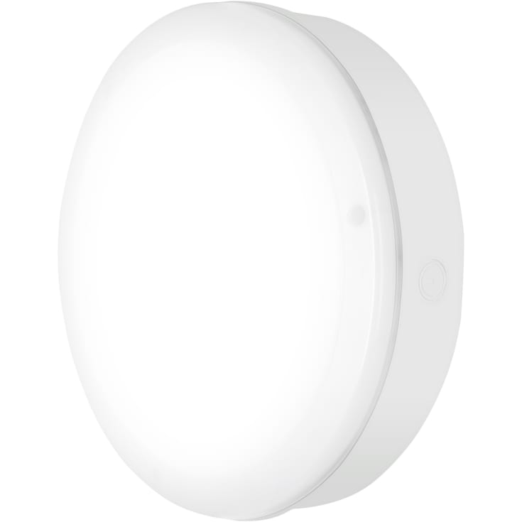 Ledvance Surface Bulkhead vegglampe utendørs, hvit, 3000K, Ø25 cm