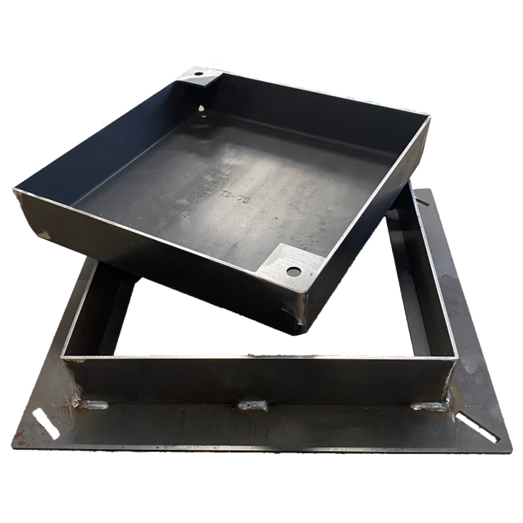 Jesmig 315/425 x 79 mm kumlokk for innvendige fliser, 5 t, corten