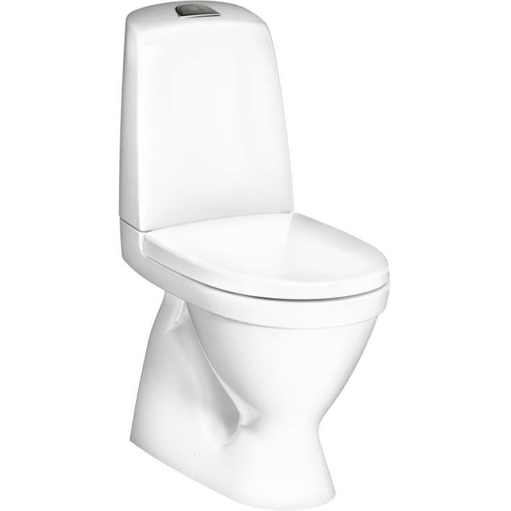 Gustavsberg Nautic 1500 toilet, uden skyllekant, rengøringsvenlig, hvid
