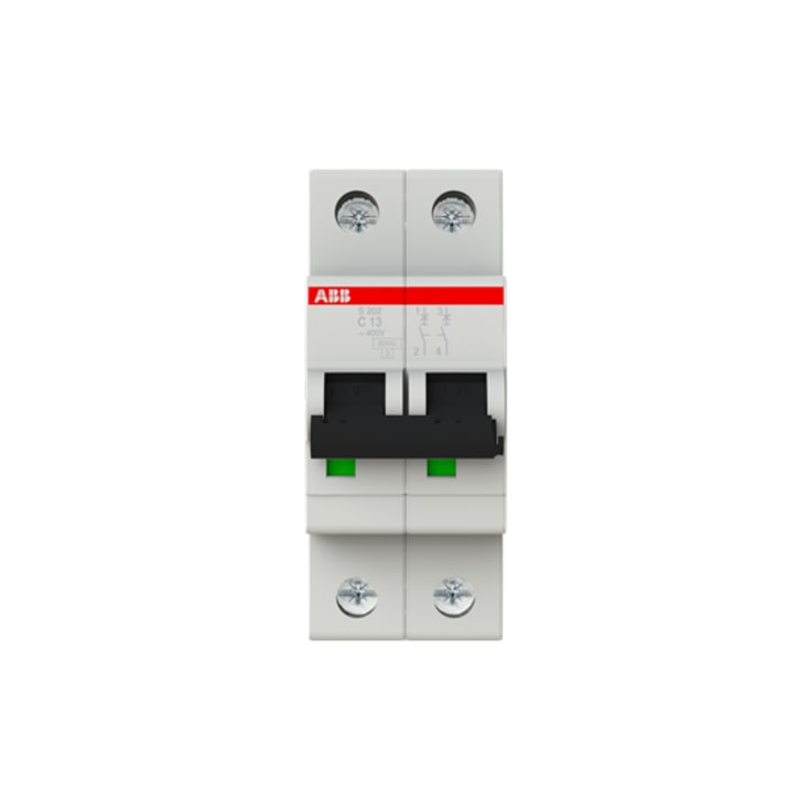 Automatsikring C 13A 2P, 6kA, S202-C13